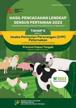 COMPLETE ENUMERATION RESULTS OF THE 2023 CENSUS OF AGRICULTURE EDITION 2 LIVESTOCK INDIVIDUAL AGRICULTURAL HOLDINGS PAPUA TENGAH PROVINCE