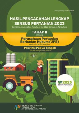 Hasil Pencacahan Lengkap Sensus Pertanian 2023 Tahap II Perusahaan Pertanian Berbadan Hukum (UPB) Provinsi Papua Tengah