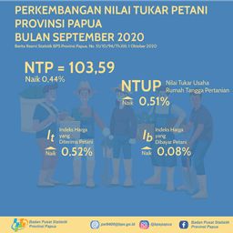 Nilai Tukar Petani Provinsi Papua September 2020