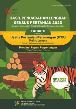 COMPLETE ENUMERATION RESULTS OF THE 2023 CENSUS OF AGRICULTURE EDITION 2 FORESTRY INDIVIDUAL AGRICULTURAL HOLDINGS PAPUA PEGUNUNGAN PROVINCE