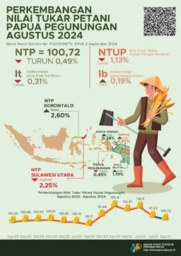 Perkembangan Nilai Tukar Petani Provinsi Papua Pegunungan Januari 2024