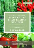 Statistics of Seasonal Vegetables and Fruits Plants in Papua Province 2018