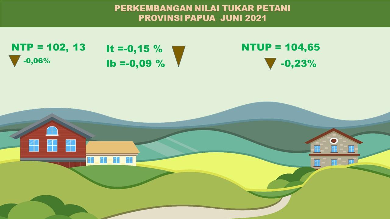 Nilai Tukar Petani Provinsi Papua Juni 2021