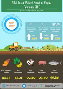 Nilai Tukar Petani Provinsi Papua Februari 2019