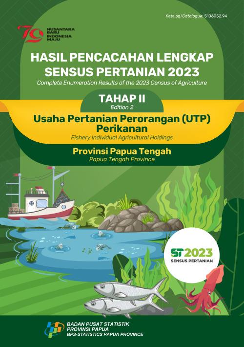 COMPLETE ENUMERATION RESULTS OF THE 2023 CENSUS OF AGRICULTURE EDITION 2 FISHERY INDIVIDUAL AGRICULTURAL HOLDINGS PAPUA TENGAH PROVINCE