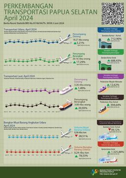 Perkembangan Transportasi Papua Selatan April 2024