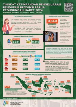 Tingkat Ketimpangan Pengeluaran Penduduk Provinsi Papua Pegunungan, Maret 2024